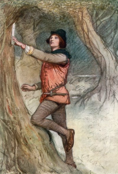 İstediğiniz Gibi Shakespeare için İllüstrasyon by Hugh Thomson