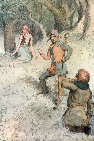 İstediğiniz Gibi Shakespeare için İllüstrasyon by Hugh Thomson