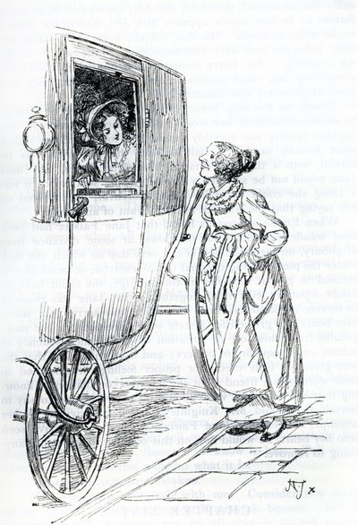 "Bayan Bates ve Emma" (illüstrasyon) by Hugh Thomson