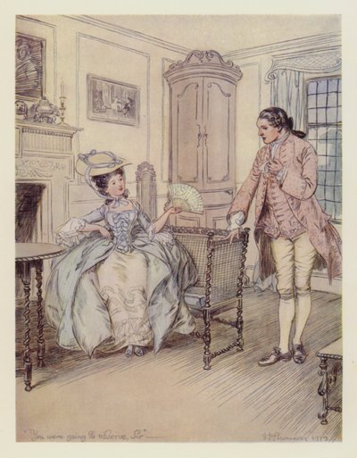 Bayan Hardcastle ve Charles Marlow by Hugh Thomson