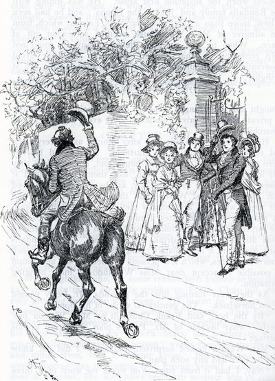"Bay Perry at sırtında geçiyor" (resim) by Hugh Thomson