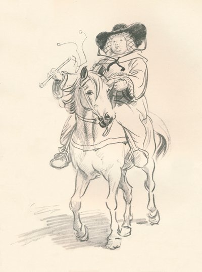The Wife of Bath için ön taslak, c1917 by Hugh Thomson