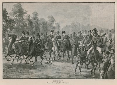 Rotten Row, Hyde Park, Londra by Hugh Thomson