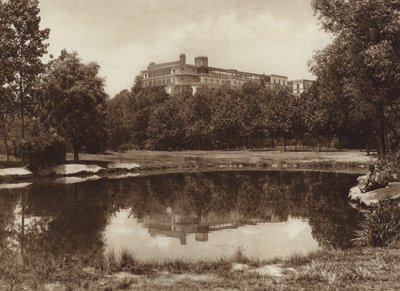 Meksika: Chapultepec Kalesi (b/w fotoğraf) by Hugo Brehme