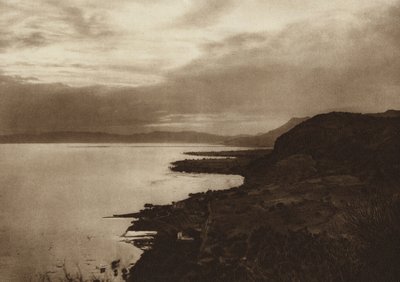 Meksika: Chapala Gölü (b/w fotoğraf) by Hugo Brehme