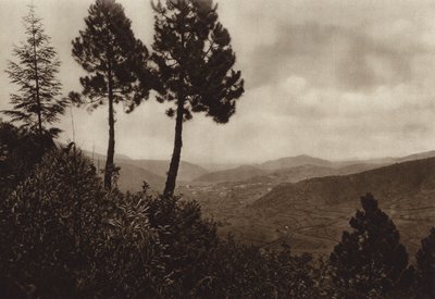 Meksika: Huixquilucan (b/w fotoğraf) by Hugo Brehme