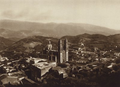 Meksika: Taxco (b/w fotoğraf) by Hugo Brehme