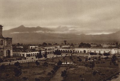 Meksika: Colima ile Zapotlan (b/w fotoğraf) by Hugo Brehme
