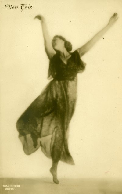 Ellen Tels / Fotopostkarte by Hugo Erfurth