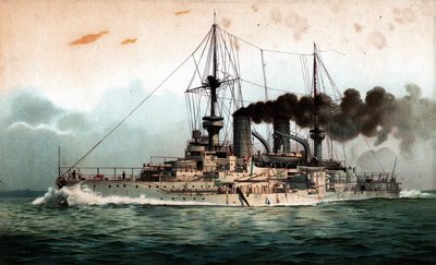 S.M. Mecklenburg zırhlısı by Hugo Graf