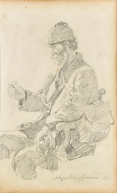 Dinlenen yürüyüşçü by Hugo Kauffmann