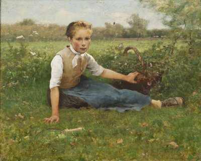 Çiçek Toplama, 1882 by Hugo Salmson