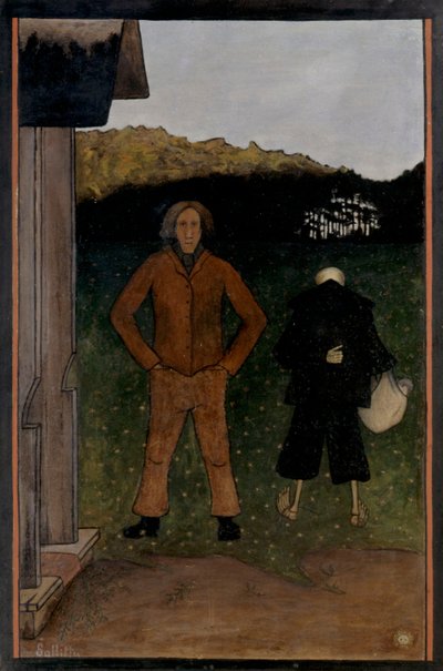 Ölüm ve Köylü, 1896. by Hugo Simberg