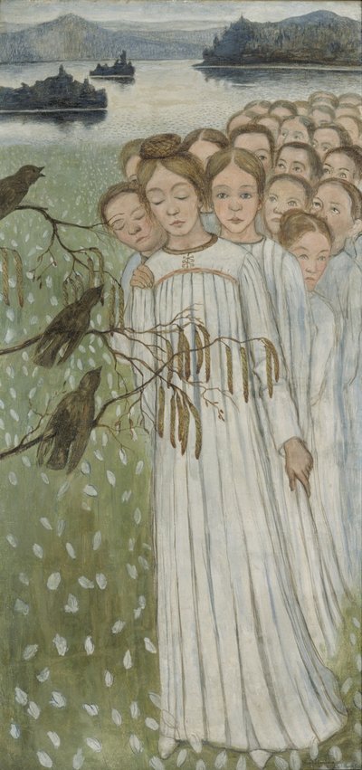 Halk türküsü Halk Şarkısı, 1894 by Hugo Simberg