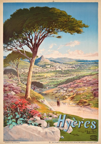 Poster reklamı Hyeres, Fransa, 1900 by Hugo d Alesi