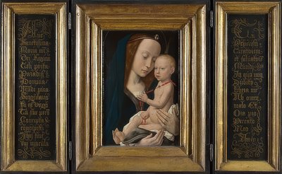 Çocukla Madonna. 1485 civarında by Hugo van der Goes