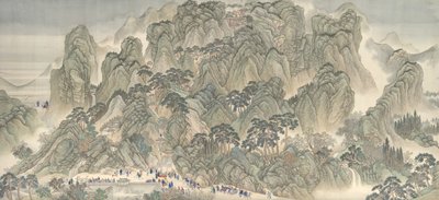 Kangxi İmparatorunun Güney Teftiş Turu, Ji'nan'dan Tai Dağı'na by Hui Wang