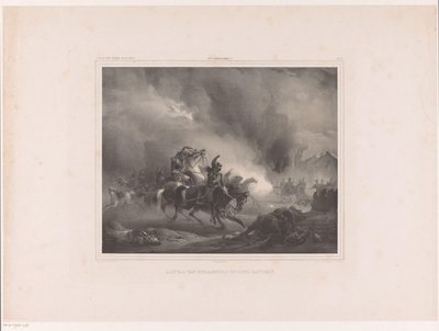 At sırtında askerlere saldırmak Bir bataryaya zırhlıların saldırısı (nesnedeki başlık) Hollandalı ressamların albümü (nesne üzerine seri başlığı) by Huib van Hove Bz