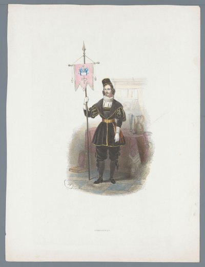 Tarihi kostümlü adam by Huib van Hove Bz