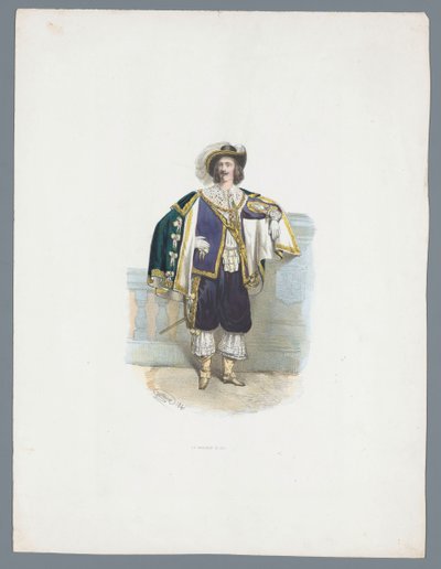 Tarihi kostümlü adam by Huib van Hove Bz