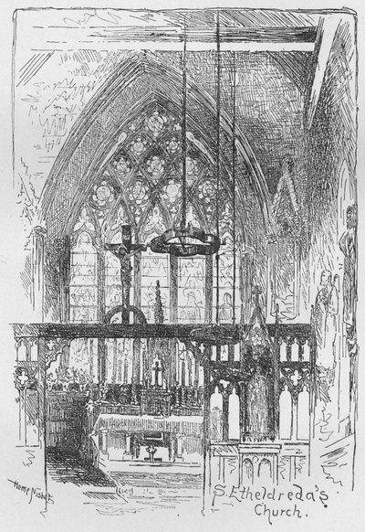 Aziz Etheldredas Kilisesi, 1890 by Hume Nisbet