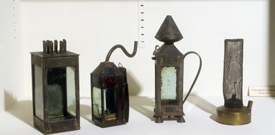 Prototip madencilerin güvenlik lambaları, 1815 by Humphry Davy