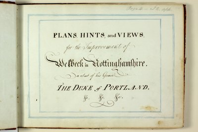 Kırmızı Kitap: Welbeck by Humphry Repton