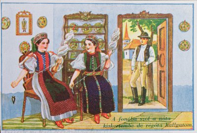 Geleneksel Macar elbisesi içinde dönen ve popüler şarkı Sing a Song to the Frog