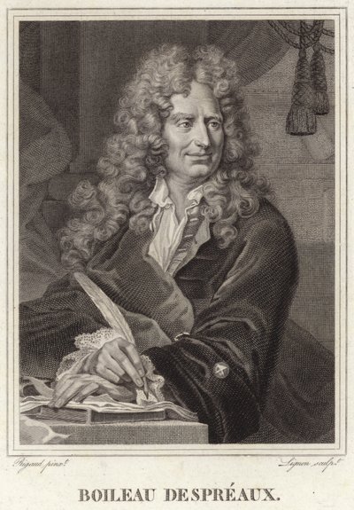 Nicolas Boileau-Despreaux'nun Portresi by Hyacinthe Francois Rigaud