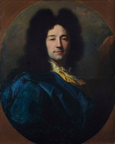 Otoportre Otoportre, Mavi Önlüklü, 1696. by Hyacinthe François Honoré Rigaud