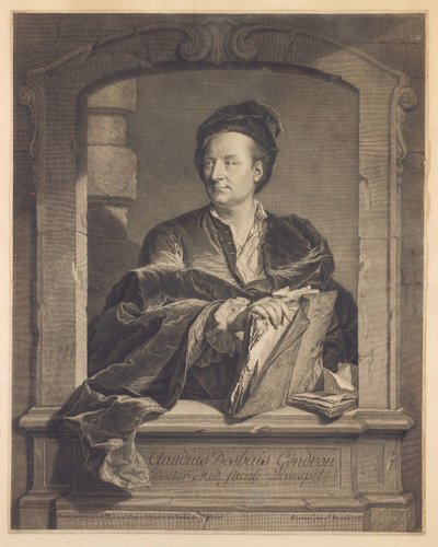 Doktor Claude Deshais Gendron, J. Daulle tarafından oyulmuş, c.1737 by Hyacinthe Francois Rigaud