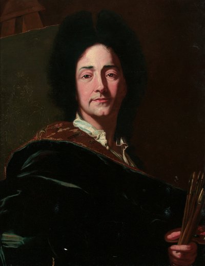 Sanatçının portresi by Hyacinthe Francois Rigaud