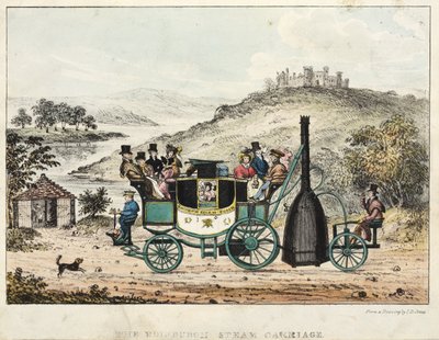 Edinburgh Buharlı Araba by I.D. after Jones