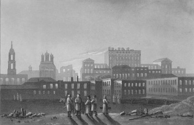 Pashov Menzikov, Apraksin &c Sarayları. Belgorod, Moskova, 1817 by I Clark