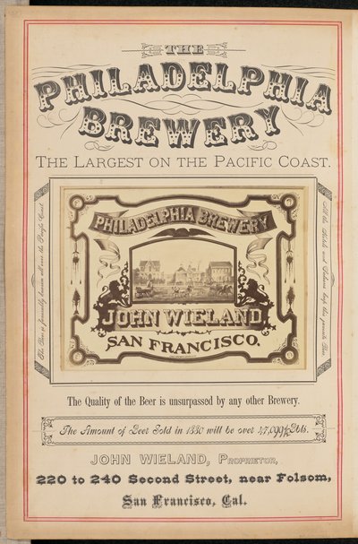 [Philadelphia Brewery, San Francisco] by I. W. Taber