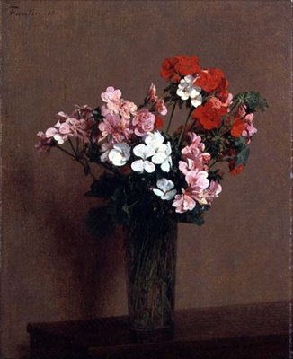 sardunyalar by Ignace Henri Jean Fantin Latour