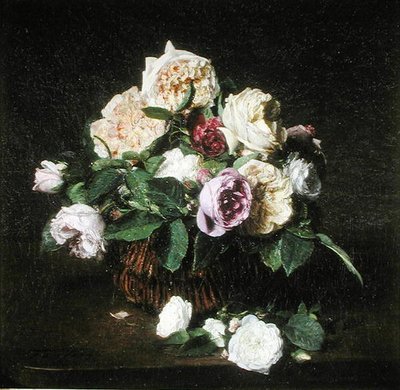 Masadaki Sepette Güller by Ignace Henri Jean Fantin Latour