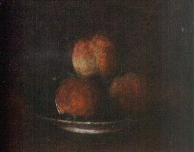 Üç Şeftali (tuval üzerine yağlı boya) by Ignace Henri Jean Fantin-Latour