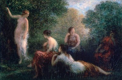 Arcadia, Kadın Banyosu, 1836-1904 by Ignace Henri Jean Fantin Latour