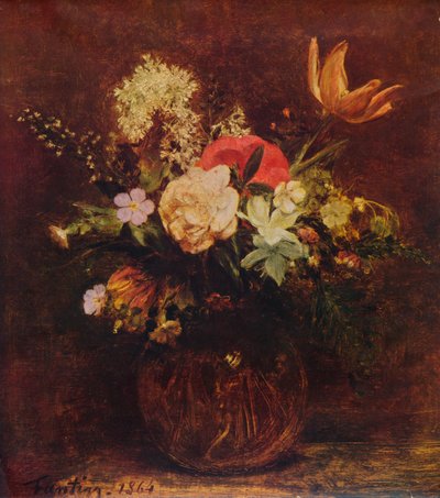 Çiçek Kasesi, 1864, 1935. by Ignace Henri Jean Fantin Latour