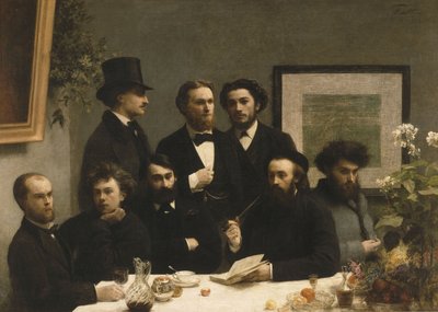 Tabloya Göre, 1872 by Ignace Henri Jean Fantin Latour
