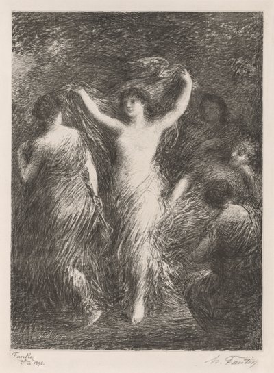Danslar, 1898. by Ignace Henri Jean Fantin-Latour