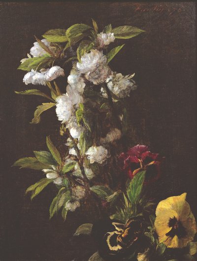 Çiçekler, 1876 by Ignace Henri Jean Fantin Latour