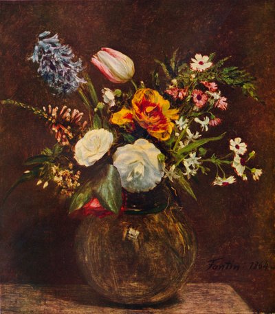 Çiçekler, 19. yüzyıl by Ignace Henri Jean Fantin Latour