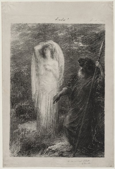 LEvokasyon dErda, 1885. by Ignace Henri Jean Fantin Latour