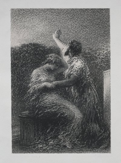 Büyücü Baltajar ve Fatime, 1891. by Ignace Henri Jean Fantin Latour