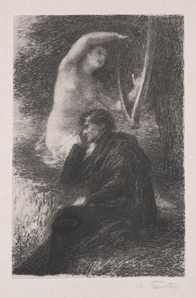 Aeolian arp Lélio. by Ignace Henri Jean Fantin-Latour