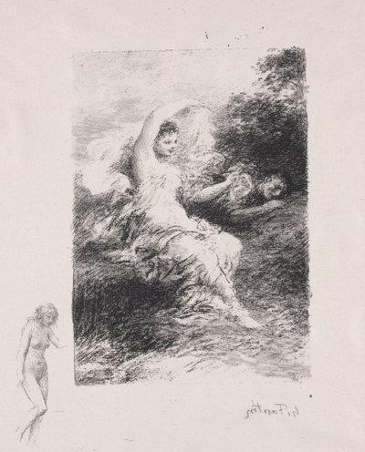 Lyde. by Ignace Henri Jean Fantin Latour