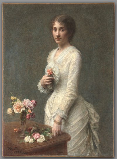 Madam Lerolle, 1882. by Ignace Henri Jean Fantin Latour