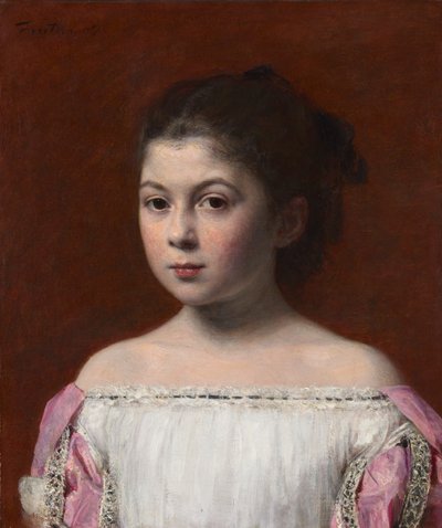Marie-Yolande de Fitz-James, 1867. by Ignace Henri Jean Fantin Latour
